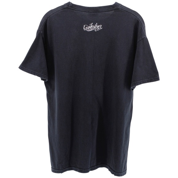 Vintage Y2K Quiksilver Surf Skateboard Basic Tee Skulls Waves Size M - Picture 4 of 7